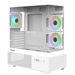 Zalman Case Atx - Chronix White V2 - 3 x 120 Mm A-RGB, USB-C, Tempered Glass - (CHRONIX-V2-WHITE)