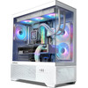 Zalman Case Atx - Chronix White V2 - 3 x 120 Mm A-RGB, USB-C, Tempered Glass - (CHRONIX-V2-WHITE)