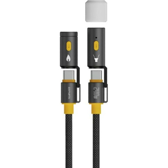4sMarts Kabel USB-C Explorer 3w1 240W 1.5m Czarny - (541240)