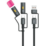 4sMarts Kabel USB-C Explorer 4w1 60W 1m Czarny - (541060)