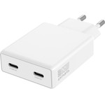 4sMarts Wall Charger Pdplug Slim Dual 65W Gan 2xUSB-C White - (546065)