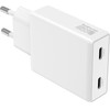 4sMarts Wall Charger Pdplug Slim Dual 65W Gan 2xUSB-C White - (546065)