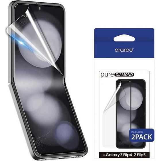 Araree Pure Diamond Film Sam Z Flip5 F731 Antimicrobial Protective Film 2pCs - (AR30-01771A)