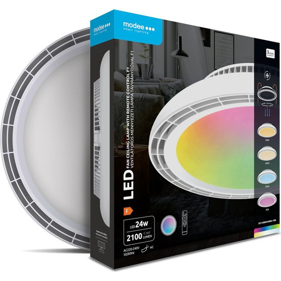 Modee ����������� ������ Led 24W Rgb 3CCt �� ��������������� - (ML-CLRGB-3CCT24W-F1W)