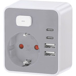 Technik Professional ����� ��������� �� �������� 1 ����� 2xUSB-C & 2xUSB-A - (TPA34)