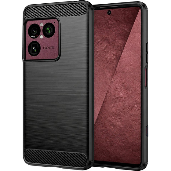Techsuit - Carbon Silicone - Sony Xperia 1 Viii - Black
