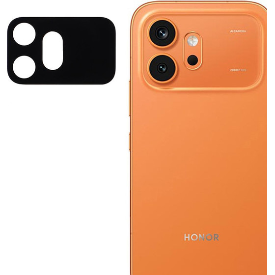 Techsuit - Full Camera Glass - Honor 600 - Black