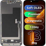 MP Lcd Display Module For Apple Iphone 13 Pro, Premium Soft Oled Fhd 120Hz Diagnostic Version, Aftermarket, Black