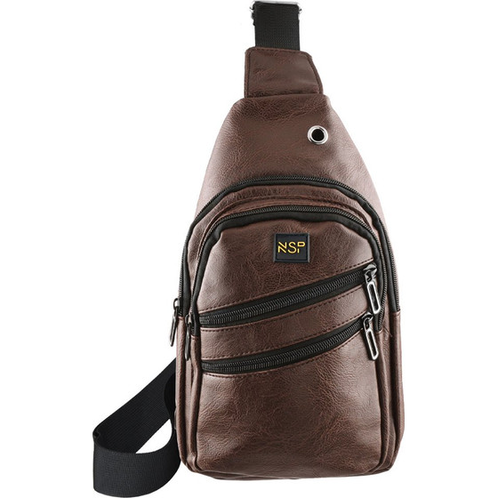 NSP N121 Force �������� Crossbody 8.5L ��������� BROWN