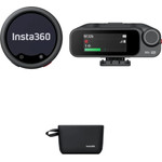 Insta360 Wireless Microphone Pro 1 TX+1 Rx - 3-Mic Array, Ai Noise Cancel, Custom Display - (MCB10/MicPro02)