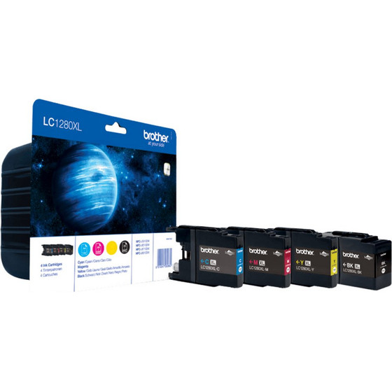 Brother Ink LC-1280XLVALBP / BK,C,M,Y XL Multipack in Blister - (LC1280XLVALBP)
