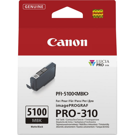 Canon Ink PFI-5100 MBK / Matte Black - (6951C001)