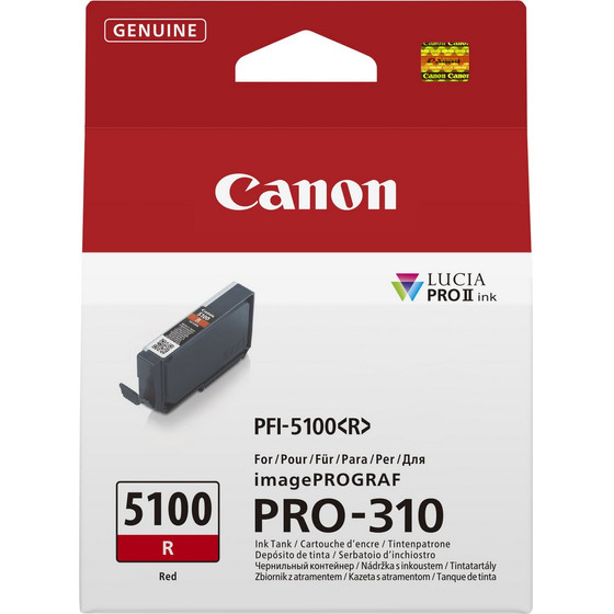 Canon Ink PFI-5100 R / Red - (6958C001)