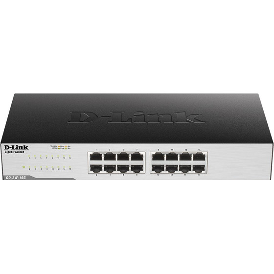 D-Link Switch Black - (GO-SW-16G/E)