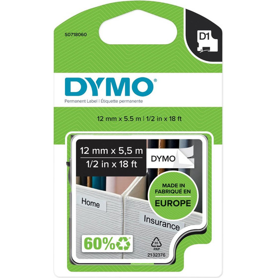 Dymo Label Black on White - (S0718060)