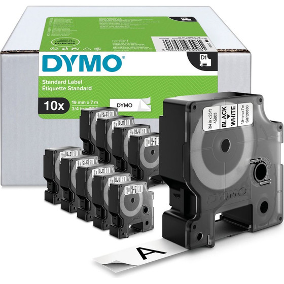 Dymo Label Black on White 10-Pack - (2093098)