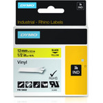 Dymo Ribbon Rhino Industrial Vinyl / Black on Yellow L - (18432)