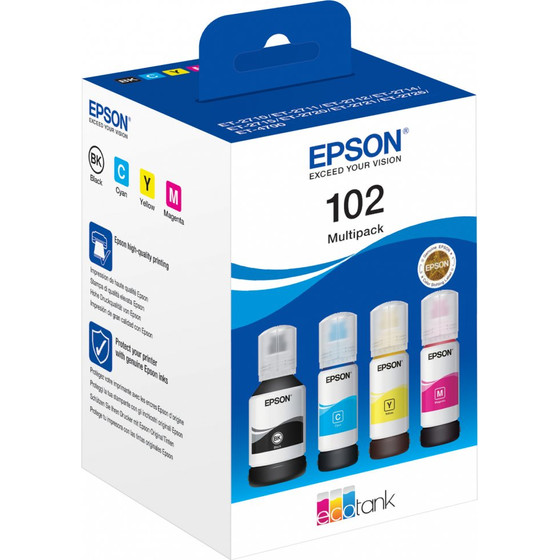 Epson Ink 102 / BK,C,M,Y - (C13T03R640)
