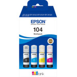 Epson Ink 104 / BK,C,M,Y Multipack - (C13T00P640)