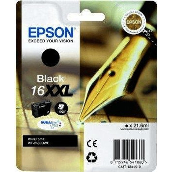 Epson Ink 16XXL / Black XXL - (C13T16814012)