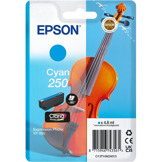 Epson Ink 250 / Cyan - (C13T16N24010)