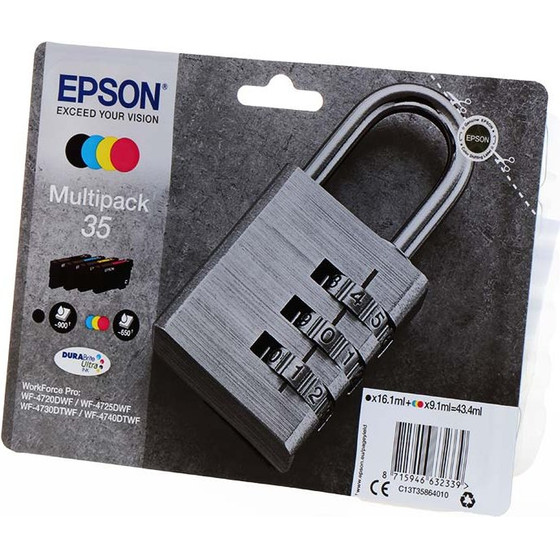 Epson Ink 35 / BK,C,M,Y Multipack - (C13T35864010)