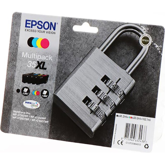 Epson Ink 35XL / BK,C,M,Y XL Multipack - (C13T35964010)
