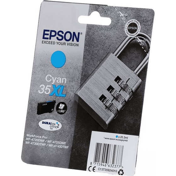 Epson Ink 35XL / Cyan XL - (C13T35924010)