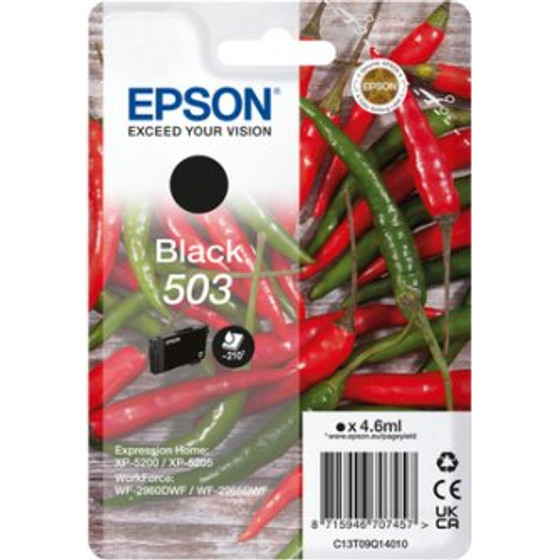 Epson Ink 503 / Black - (C13T09Q14010)