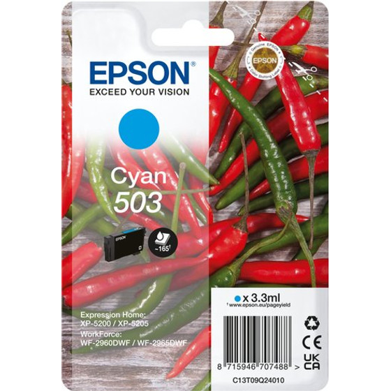 Epson Ink 503 / Cyan - (C13T09Q24010)