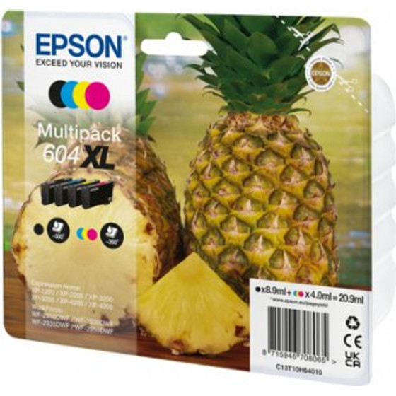 Epson Ink 604XL / BK,C,M,Y XL Multipack - (C13T10H64010)