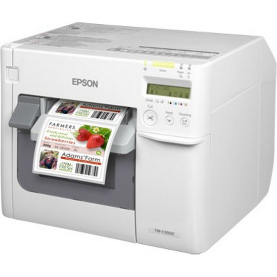 Epson Label printer TM C3500 / White - (C31CD54012CD)