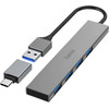 Hama USB Hub Prime Line / Silver - (00200141)