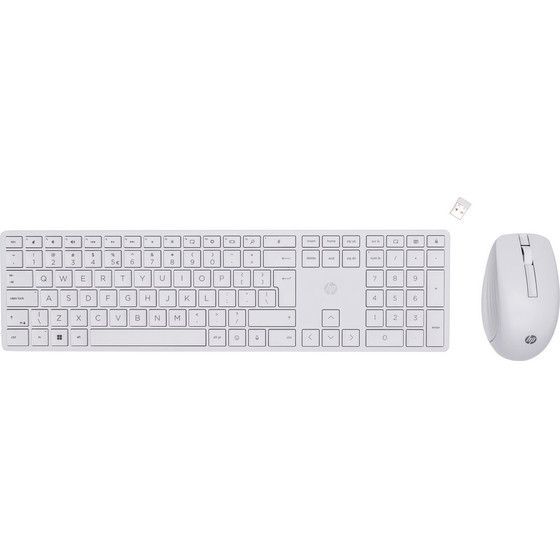 HP Mouse and keyboard set 650 / White - (4R016AA#ABB)
