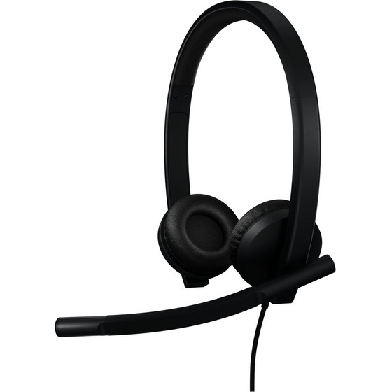 Logitech Headset H570e Stereo MS USB-C / Black - (981-001431)