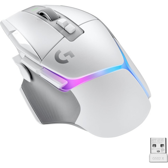 Logitech Mouse G502 X Plus Lightspeed / White - (910-006171)