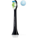 Philips Sonic toothbrush head Sonicare W2 Optimal White / Black 6-Pack - (HX6066/88)
