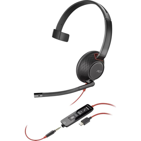 Poly Headset Blackwire 5210 Mono USB-C MS / Black - (8X230A6)