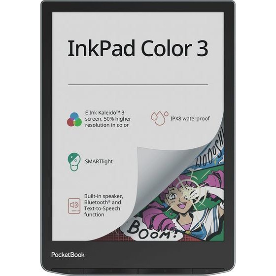 PocketBook eBook Reader InkPad Color 3 / Blue/Black L - (PB743K3-1-WW-B)