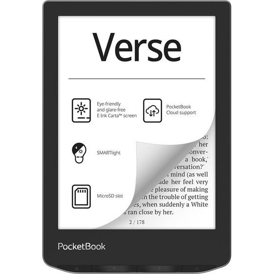 PocketBook eBook Reader Verse / Black/Grey S - (PB629-M-WW-B)