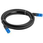 Lanberg Patchcord S/Ftp CAT.6A 0.5M Black Lszh - (PCF6A-10CC-0050-BK)