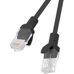 Lanberg Patchcord Utp CAT.5E 0.5M Black - (PCU5-10CC-0050-BK)