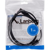 Lanberg Usb Cable 1 m 2.0 Usb B Black - (CA-USBA-11CC-0010-BK)