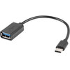 Lanberg Usb Cable Usb 2.0 0.15 m Usb A Usb C Black - (AD-OTG-UC-01)