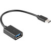 Lanberg Usb Cable Usb 2.0 0.15 m Usb A Usb C Black - (AD-OTG-UC-01)