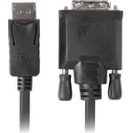 Lanberg Video Cable Adapter 1.8 m Displayport DVI-D Black - (CA-DPDV-10CU-0018-BK)
