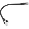 Lanberg Networking Cable Black 0.25 m Cat6 U/Utp (UTP) - (PCU6-10CC-0025-BK)