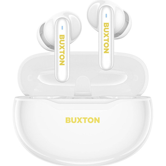 BUXTON Btw 7200 White Tuya - In-Ear Wireless Earphones With Charging case, White - ((BX)BTW7200 WHITE)