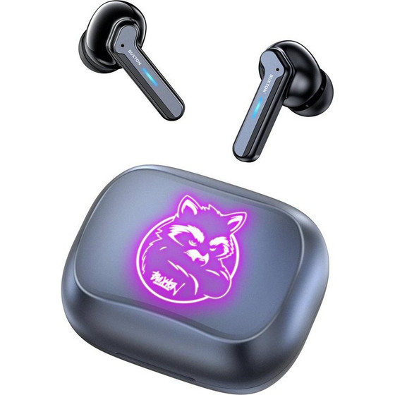 BUXTON Btw 8200 Racoon - In-Ear Wireless Earphones With Charging case, White - ((BX)BTW8200)
