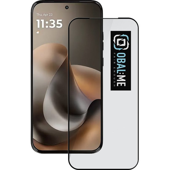 OBAL:Me 5D Glass Screen Protector For Motorola G77 Black - (57983130446)